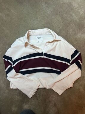 Abercrombie & Fitch Striped Rugby Shirt Dress
